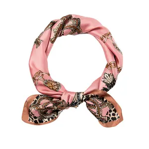 Dropship Unisex Hip Hop Neckerchief Headwear Wrap Tie Paisley Bandana Print Imitated Silk Polyester Square Scarf For Men