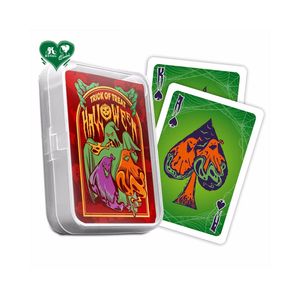 Juego de cartas de póker con tema de Halloween personalizado, naipes de Halloween fantasma de calabaza - Product Image 1