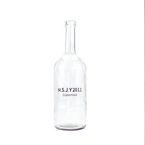 Botella de vino grande de vidrio transparente de 1500ml con tapón de corcho, <span class=keywords><strong>etiqueta</strong></span> de logotipo personalizable para almacenamiento de licor de vodka Brandy - Product Image 6