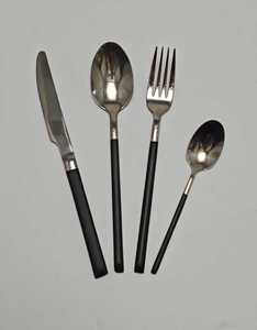 Couteau de table, couteau à steak, fourchettes de table, fourchettes à dessert DF 430 personnalisés en acier inoxydable avec manche martelé de luxe - Product Image 6