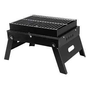 Charcoal BBQ Grill Folding Barbecue Grill Portable Outdoor Grill For Camping Party Cooking