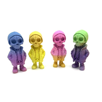 Nouvelle Poupée Squelette d'Halloween Transfrontalière Imprimée en 3D PLA, Décoration Créative, Accessoire de Scène d'Ambiance, DIY Abstrait