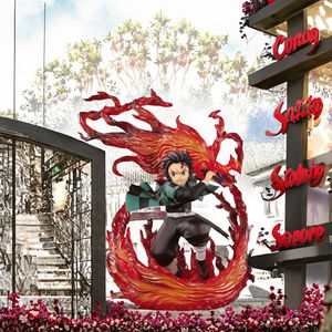 Statua Action Figure di Alta Qualità Demon Slayer in PVC - <span class=keywords><strong>Tanjiro</strong></span> <span class=keywords><strong>Kamado</strong></span> Hinokami Kagura, Modello da Collezione <span class=keywords><strong>Anime</strong></span> di Ottima Qualità in Scatola - Product Image 3