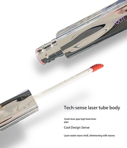 <span class=keywords><strong>Gloss</strong></span> à lèvres hydratant et repulpant effet miroir, longue tenue, fini mat argenté, végétalien, marque privée - Product Image 3