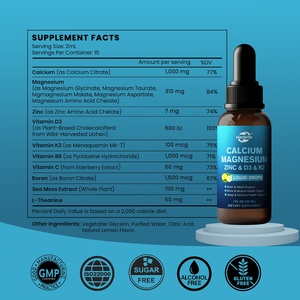 Complément alimentaire liquide OEM ODM très vendu pour la santé des os et du cœur, enrichi en Calcium, Magnésium, Zinc, Vitamines C, D3, K2 - Product Image 5