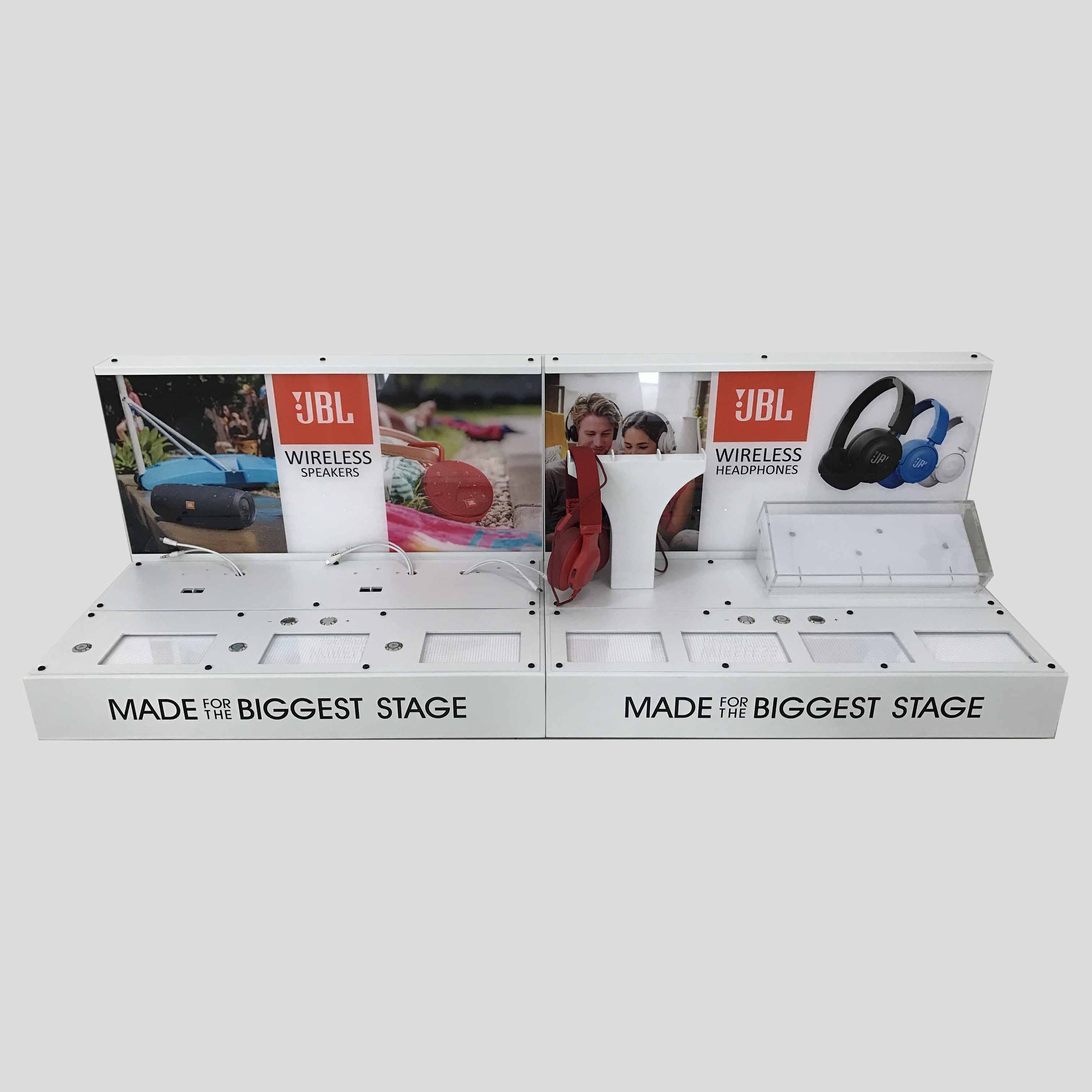 Digital Products 3C Customized Plastic Earphone Acrylic Desktop Display Style Retail Store and Shop Display — view 2