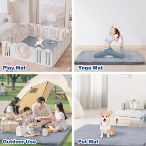 เสื่อเพลย์เพ็นโฟมเนื้อนุ่มพิเศษขนาด50x50นิ้วแผ่นหนากันกระแทกกันลื่นให้ความรู้สึกเหมือนปิกนิกสำหรับเด็กเล่นโซฟาสำหรับเด็กเล่น - Product Image 2