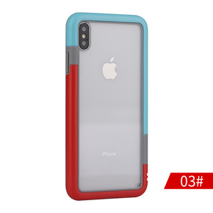 En stock <span class=keywords><strong>anti</strong></span> <span class=keywords><strong>chute</strong></span> double couleur acrylique transparent pour iphone X/XSM/XR - Product Image 4