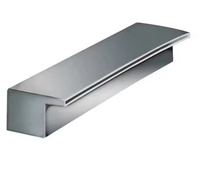 Cascada de acero inoxidable de alta calidad para uso interior y exterior, accesorio para estanque y piscina, característica de aliviadero