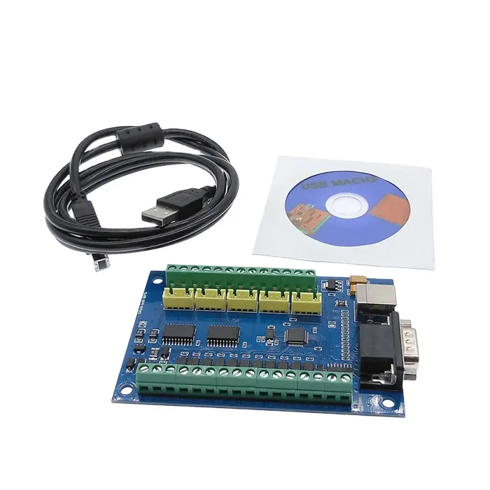 Placa controladora CNC, placa de separación MACH3 USB, máquina de grabado de 5 ejes con controlador de movimiento paso a paso MPG