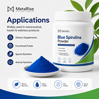 Poudre de spiruline bleue de qualité cosmétique, haute pureté, matière première pour les soins de la peau, service OEM/ODM personnalisé