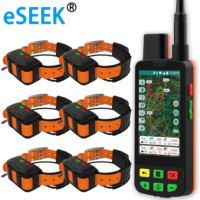 Traceur GPS pour chiens ESEEK, comprend un appareil portable et un collier, interface de boussole pour le suivi de plusieurs chiens, passage fluide entre les appareils