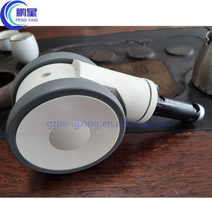 China 5 "6" Doppel räder Central Control <span class=keywords><strong>Caster</strong></span> Stem Medizinische Zentral verriegelung Rollen rad Krankenhaus Lenkrad für Krankenhaus bett - Product Image 5