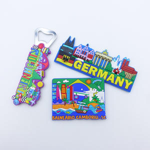 Abridor de Botellas Magnético Promocional Personalizado al por Mayor, Abridor de Botellas de Goma para Cerveza, Recuerdos, Gadgets, Abridor de Botellas de PVC Suave, Imán para Refrigerador - Product Image 4