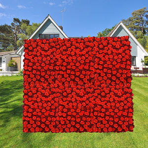 Decoración de Boda SuperZ, Fondo de Escenario, Decoración de Pared Floral, Pared de Flores Artificiales 3D Blanca Clásica - Product Image 3