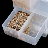 Mangeoire automatique pour oiseaux avec design transparent étanche anti-éclaboussures en plastique anti-éparcissement