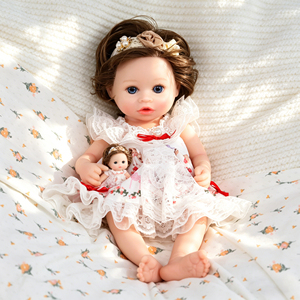 Muñeca Reborn de Silicona Platino 100% de Cuerpo Completo Suave de 13 Pulgadas, Muñeca de Moda DIY para Bebés Recién Nacidos y Niños Pequeños, Juguete Húmedo - Product Image 1
