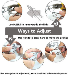 <span class=keywords><strong>Collar</strong></span> de entrenamiento para perros, pinza ajustable con puntas cómodas para perros medianos y grandes, pastor alemán Pitbull - Product Image 3