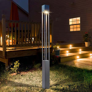 Lampadaire de Jardin Moderne en Acier Galvanisé IP65 – Lampe Piliers Minimaliste pour Allées de Jardin et Villas – Étanche pour Projets Extérieurs – Vente en Gros - Product Image 3
