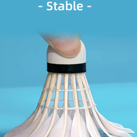 Volants de badminton JunXin A011 pour entraînement et tournoi, plumes d'oie, vol stable, polyvalents, pour joueurs professionnels