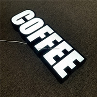 Panneau d'affichage LED acrylique certifié CE pour l'imperméabilisation des bâtiments, lettres en relief rétroéclairées, lettres 3D imprimées, lettres frontales en métal inoxydable