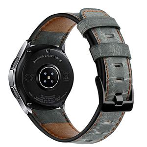 Bracelet de montre Tschick <span class=keywords><strong>Gear</strong></span> S3 46mm, bracelet de montre <span class=keywords><strong>Gear</strong></span> S3 noir de 22mm, bracelet de remplacement en cuir véritable pour <span class=keywords><strong>Samsung</strong></span> <span class=keywords><strong>Gear</strong></span> S3 SM-R760 - Product Image 5