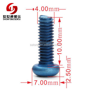 Type de série personnalisée <span class=keywords><strong>Vis</strong></span> en titane à boulon coloré anodisé Boulons en titane à tête cylindrique Phillips <span class=keywords><strong>M7</strong></span> - Product Image 5