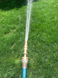 <span class=keywords><strong>Pistolet</strong></span> <span class=keywords><strong>à</strong></span> <span class=keywords><strong>eau</strong></span> haute pression en laiton massif avec poignée souple et jets réglables pour jardin et lavage de voiture - Product Image 2