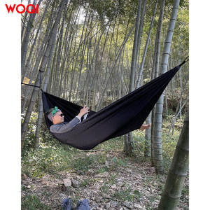 WOQI बड़ा डबल उच्च गुणवत्ता वाला सरल और सुरुचिपूर्ण कॉटन झूला इनडोर और आउटडोर गार्डन कोर्टयार्ड बीच कैम्पिंग के लिए उपयुक्त है - Product Image 6