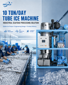 Máquina <span class=keywords><strong>de</strong></span> Hielo en Tubo Pecold <span class=keywords><strong>de</strong></span> 10 Toneladas para Planta <span class=keywords><strong>de</strong></span> Procesamiento <span class=keywords><strong>de</strong></span> Mariscos en Indonesia, Máquina <span class=keywords><strong>de</strong></span> Hielo Comercial para Enfriamiento <span class=keywords><strong>de</strong></span> Pescado y Camarones - Product Image 1