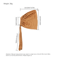 ALICE OEM Modal Bonnet Penutup Rambut Dalaman Wanita Turban Elastis Adjustable Ikat Belakang Bahan Jersey Katun Hijab Cap