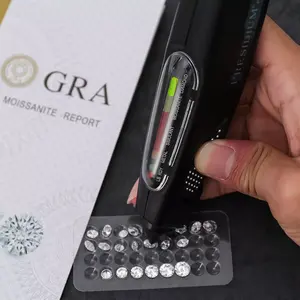 Prezzo all'ingrosso GRA certificata D colore VVS bianco brillante sciolto rotondo Moissanite pietra di diamante per fidanzamento cubano gioielli