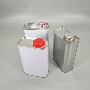 <span class=keywords><strong>Bidon</strong></span> rectangulaire en métal, 0,35 L à 5L, boîte de conserve pour huile moteur intérieure et extérieure de style F sans doublure - Product Image 6