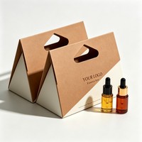 Boîte de parfum de haute qualité en gros, boîte de parfum personnalisée avec poignée, emballage de luxe pour cosmétiques et parfums avec encre de soja