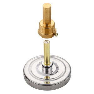 एचवीएसी के लिए स्टेनलेस स्टील केस औद्योगिक गर्म पानी बॉयलर हीटर पाइप तापमान गेज मैकेनिकल बायमेटल एनालॉग थर्मामीटर - Product Image 2