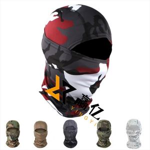 Custom Logo Sublimation Printing Elastic Full Face Ski Mask Balaclavas Wholesale Helmet Spandex Black Camo Sports Fishing - Product Image 1
