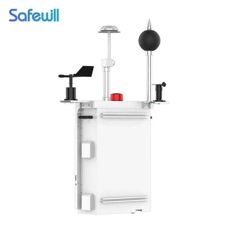 안전 ES80A-A6 실외 산업용 pm2.5 감지기 4 in 1 방출 멀티 가스 분석기 so2 공기질 모니터 장치 장비