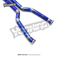 Tuyau d'échappement Performance OEM pour BMW M5 E60 V10 5.0 2003-2010 Silencieux Catback en titane Valve de vide Quad Embouts noirs