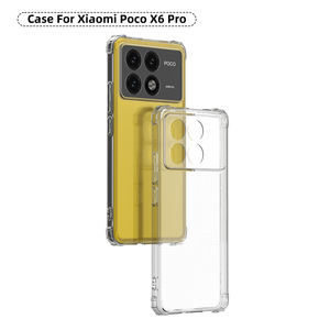 Pour <span class=keywords><strong>Poco</strong></span> X6 Pro 5G/K70E étui clair, 4 coins renforcés d'absorption des chocs couverture de téléphone portable en TPU souple pour Xiaomi <span class=keywords><strong>Poco</strong></span> X6 Pro 5G - Product Image 3