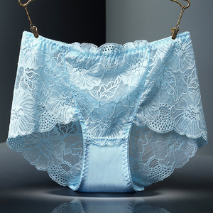 Braguitas de Encaje Transparentes sin Costuras para Mujer, Talla Grande, Cintura Media, con Decoración de Bordado - Product Image 6