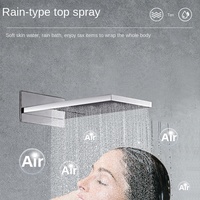Robinet de douche carré en gros, cuivre, art, chaud et froid, mélangeur en laiton avec noyau en céramique, jet supérieur pour hôtels