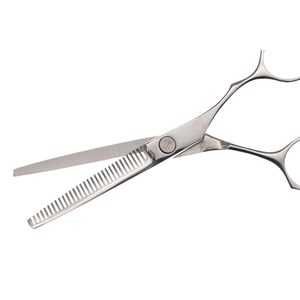 Tijeras de Peluquería Obexa de Acero Inoxidable para Adelgazar y Mezclar el Cabello, Punta Redonda, Mango de Acero Japonés, 28 Dientes, para Diestros, Uso Doméstico - Product Image 3