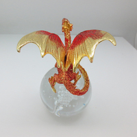 Statue de dragon antique statue de dragon feng shui dragon rose pour hommes jouet