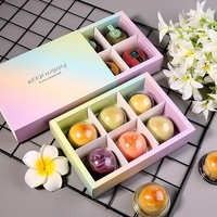 Petites boîtes de chocolat pliantes recyclables personnalisées intercalaires de luxe logo estampage à chaud revêtement UV gaufrage papier magnétique pour couvercle