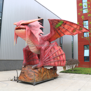 متنزه ترفيهية معرض الحدث التجاري عرض كبير التنين الغربي تحلق التنين نموذج النحت الديناميكي المتحركة - Product Image 3