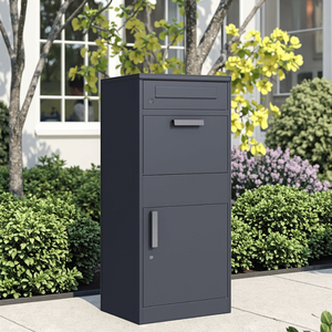 Buzón de <span class=keywords><strong>Correo</strong></span> Exterior Independiente de Acero, Antirrobo e Impermeable, con Construcción Metálica Resistente para Jardín, Hogar y Paquetería - Product Image 1
