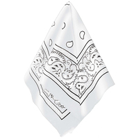 Bandanas Personnalisés Pas Chers en Gros En Stock avec Logo, Coton Soie Polyester, Écharpes Bandana Ethniques Noirs Imprimés