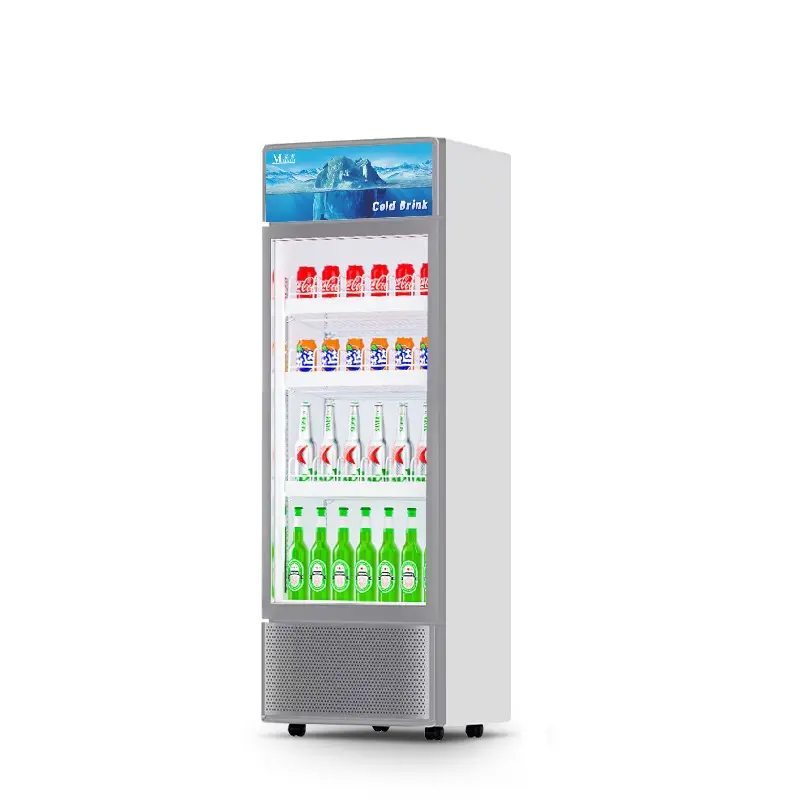 MUXUE Economic Single Glass beverage display fridge display refrigerator display fridge supermarket direct cooling