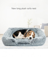Fabricant chinois Vente en gros Lit rond moelleux en peluche d'hiver pour chien chat lit pour animaux de compagnie personnalisé de style nordique écologique