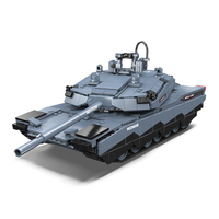 Set Mainan Balok Bangunan Puzzle MOULD KING 20036 MOC Model Tank Kreatif untuk Anak-anak